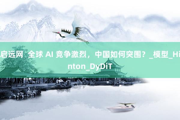 启远网  全球 AI 竞争激烈，中国如何突围？_模型_Hinton_DyDiT